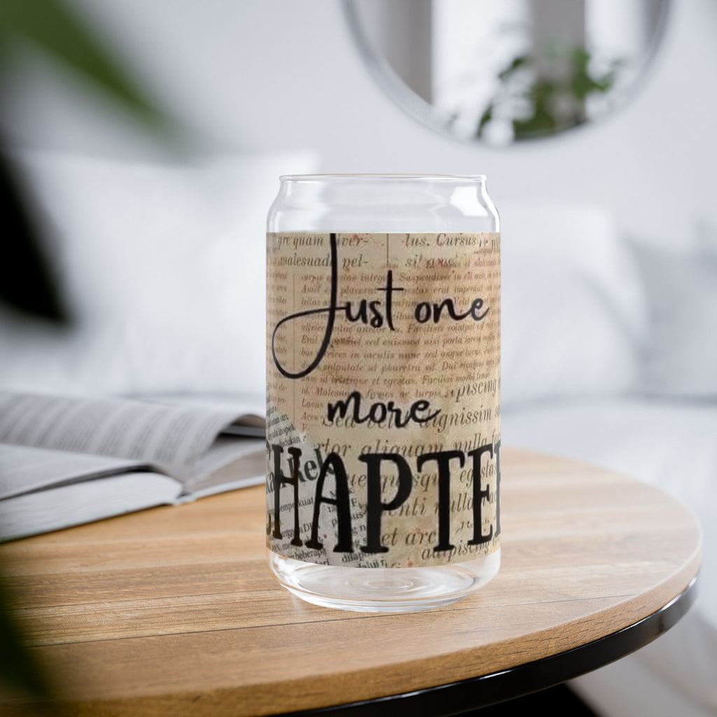 Just One More Chapter 16oz Sipper Glass