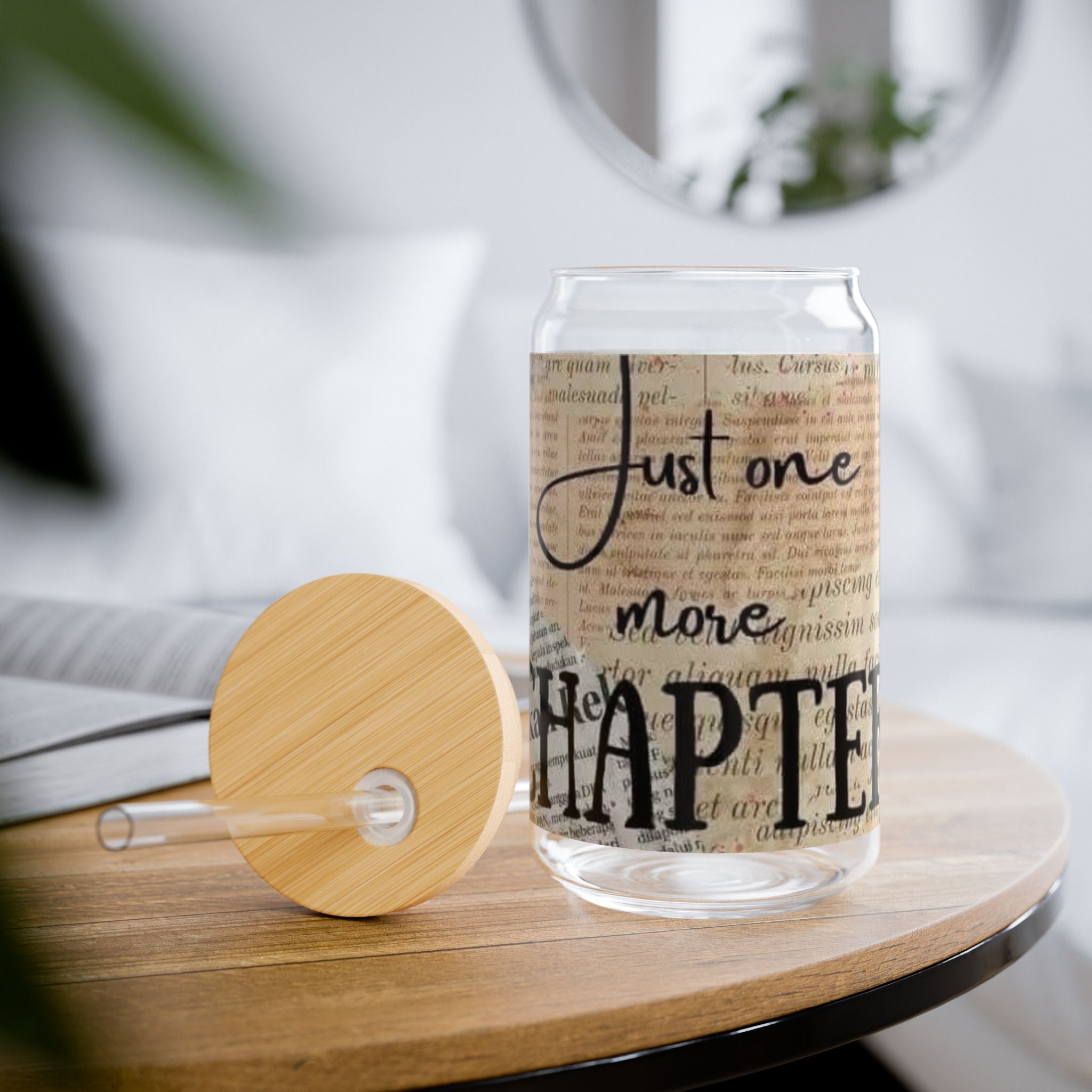Just One More Chapter 16oz Sipper Glass
