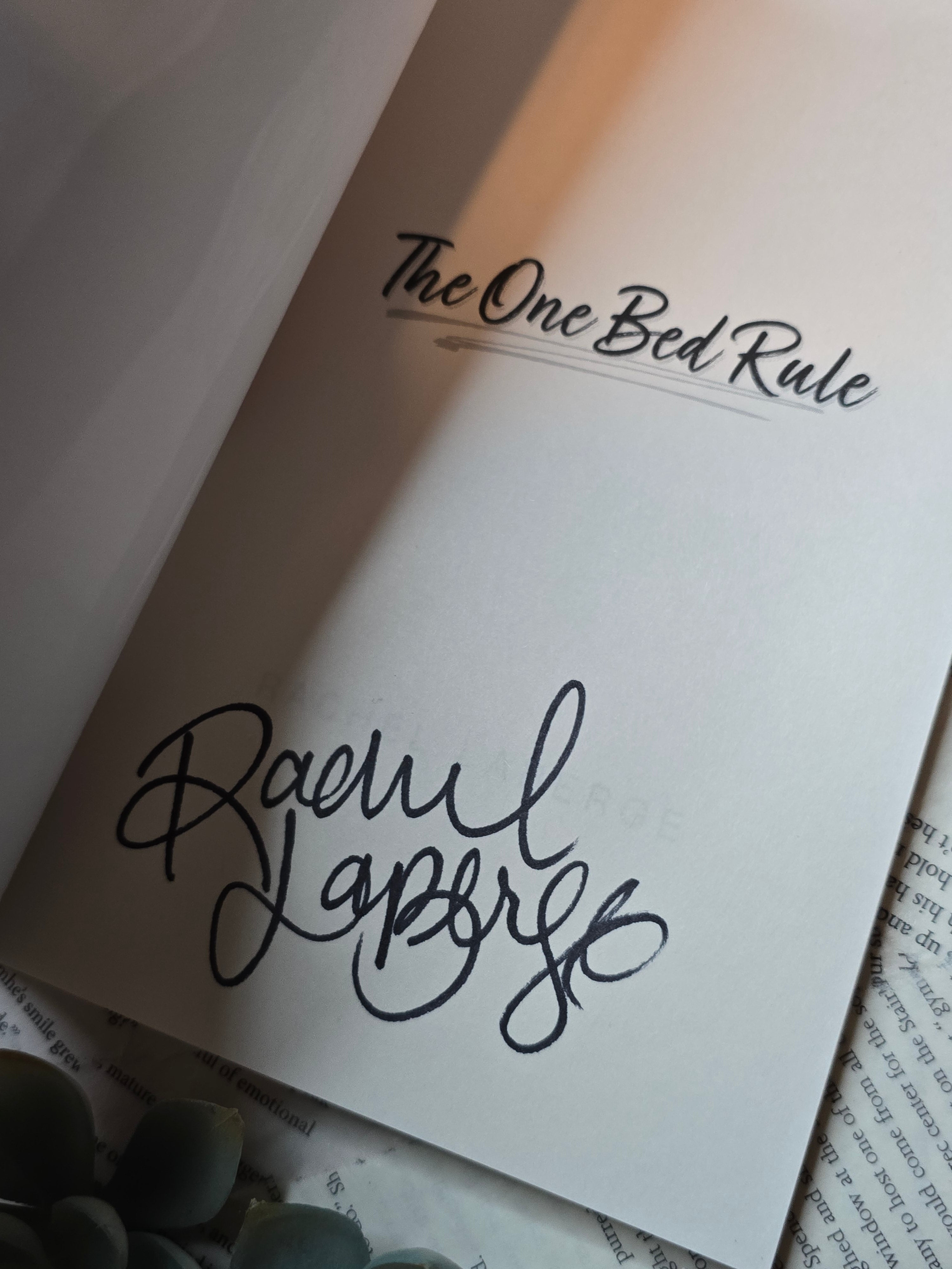The One Bed Rule- Rachel LaBerge *signed*