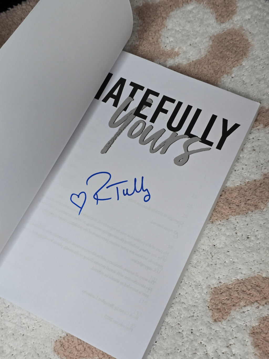 Hatefully Yours- Roxanne Tully (Coloring Book Cover)