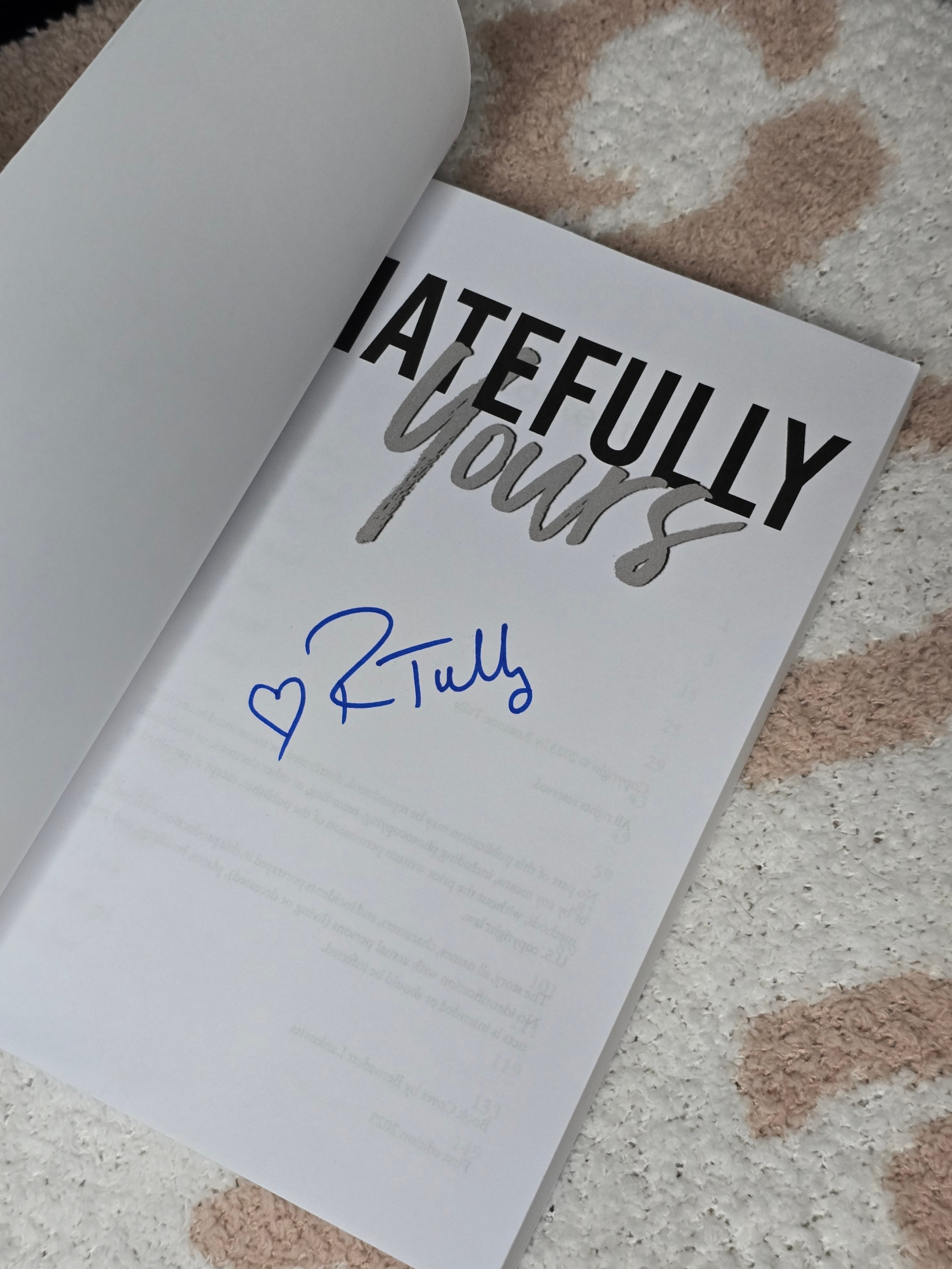 Hatefully Yours- Roxanne Tully (Coloring Book Cover)