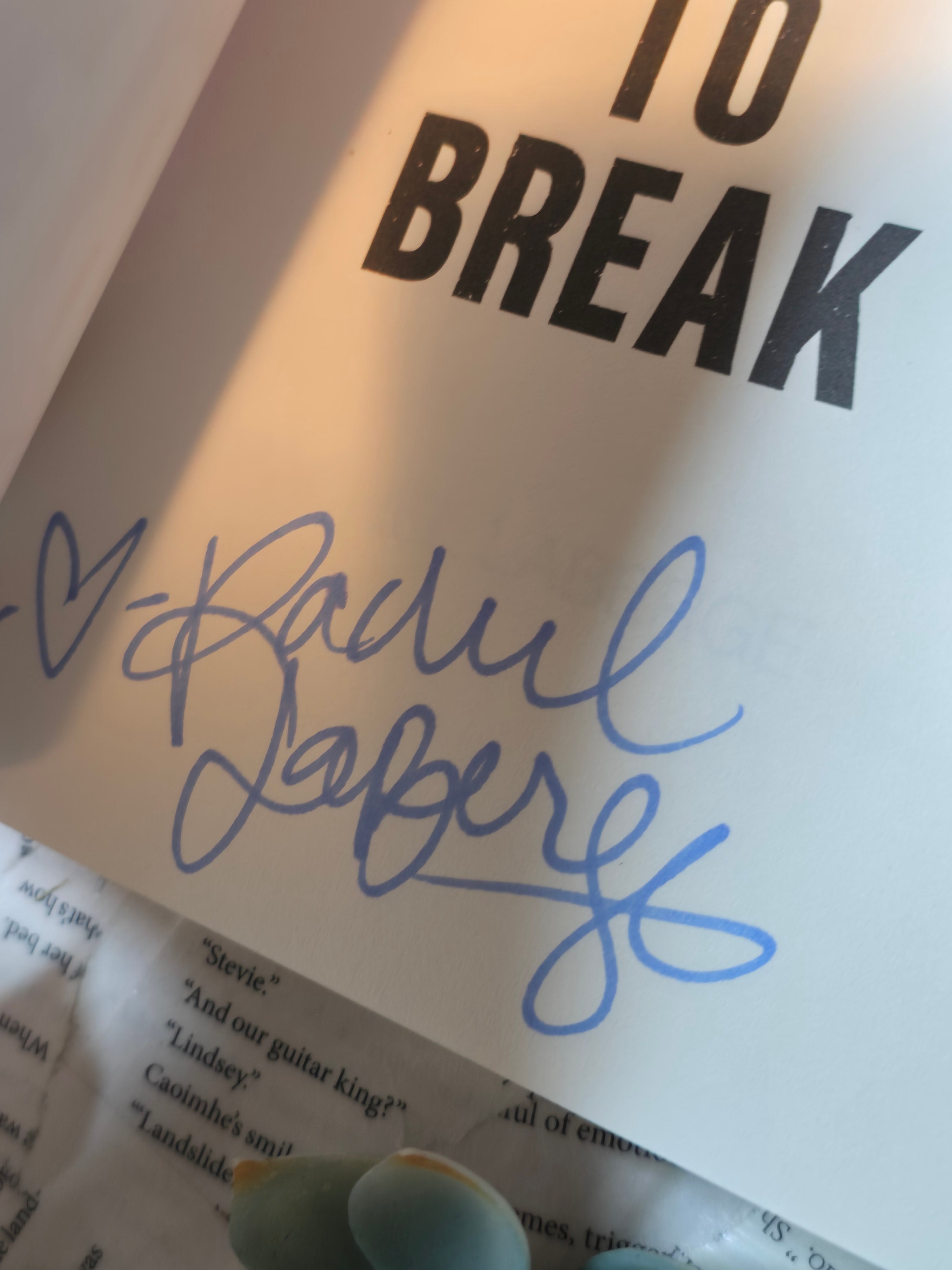 Your Rule to Break- Rachel LaBerge *signed*