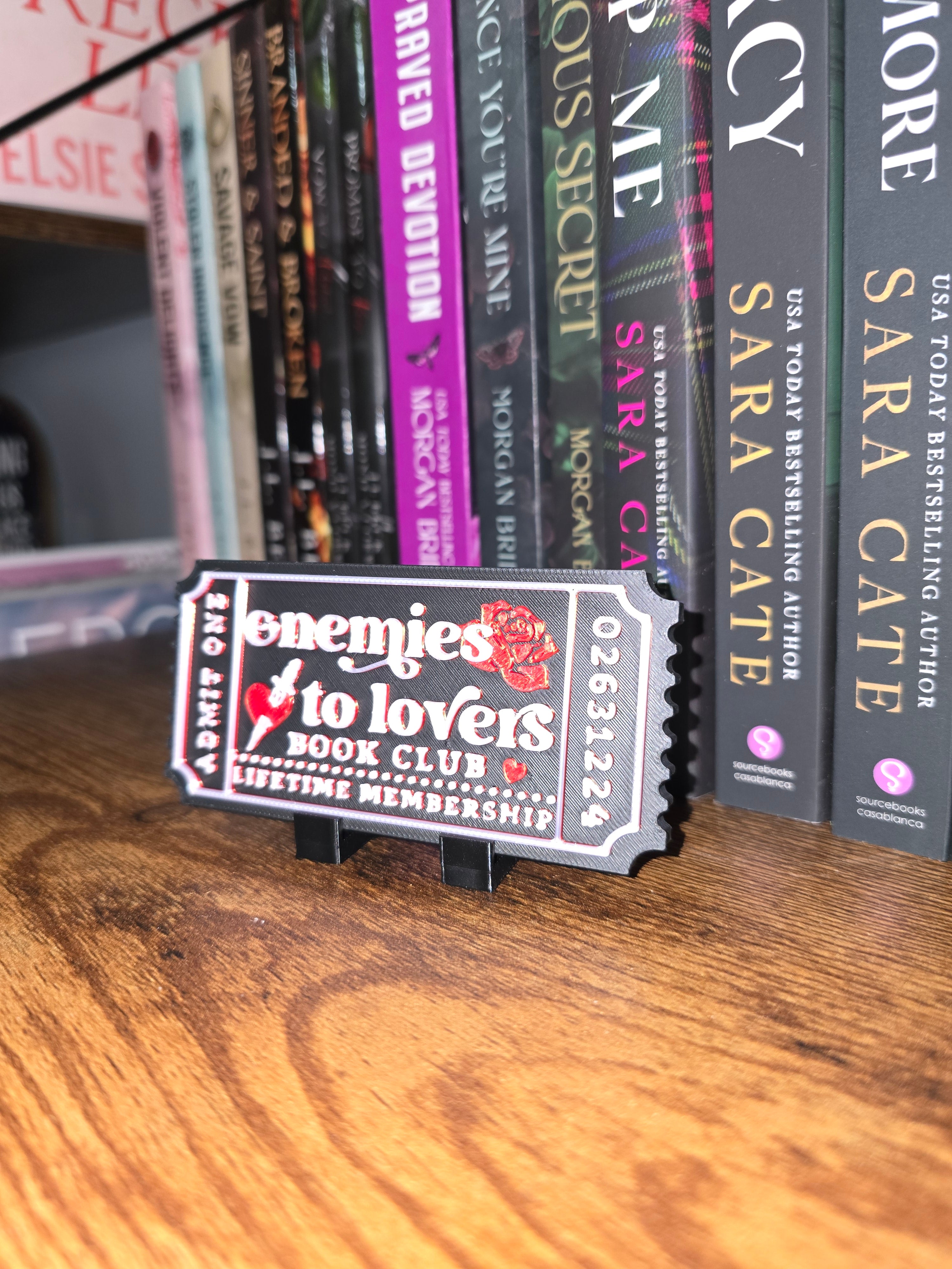 Trope Ticket Shelf Decor