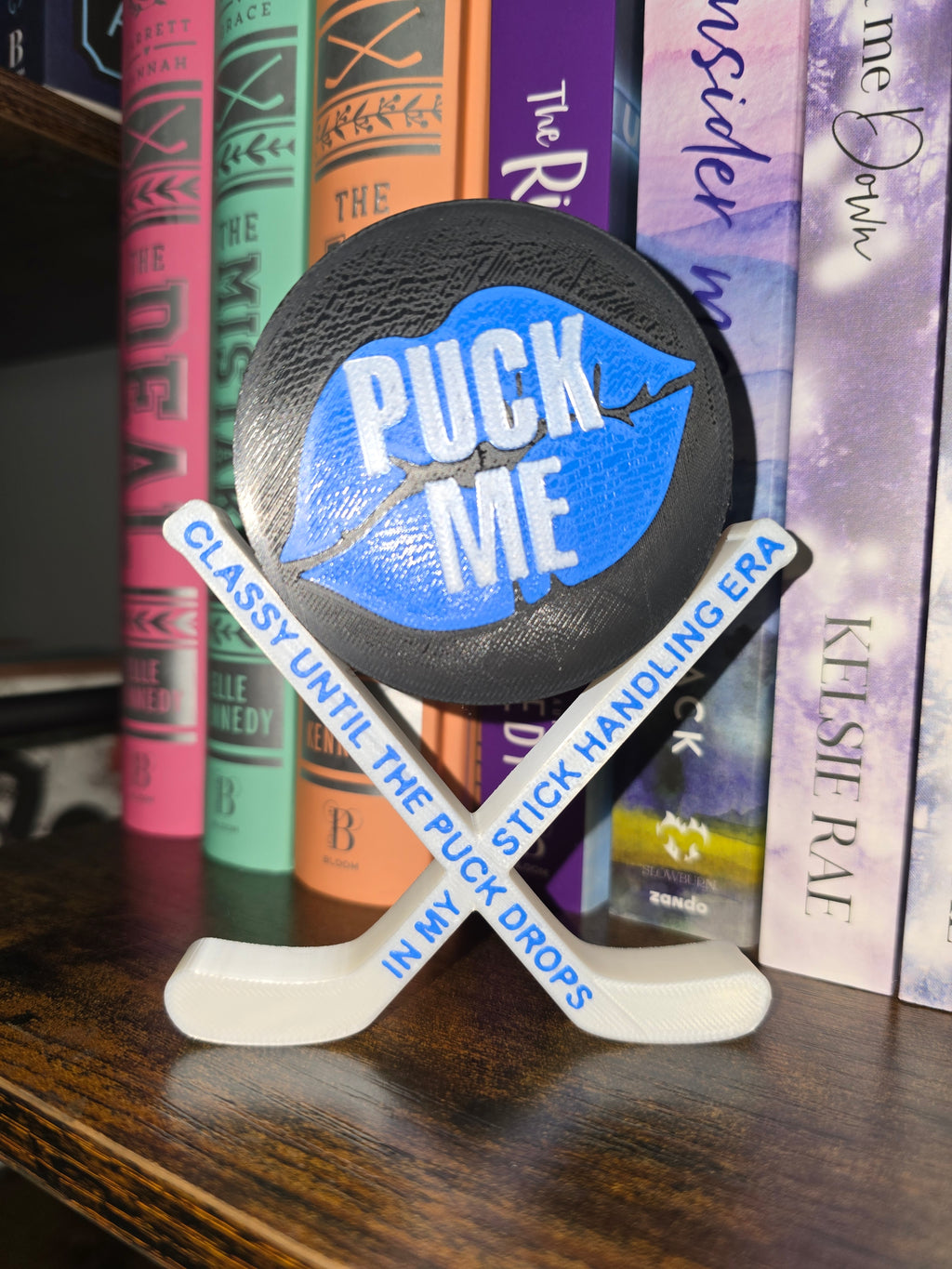Puck Me- Hockey Romance Shelf Decor